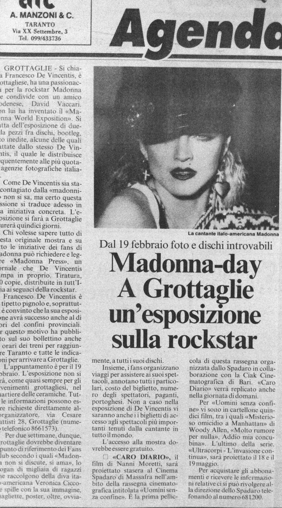 Articolo Madonna-day a Grottaglie